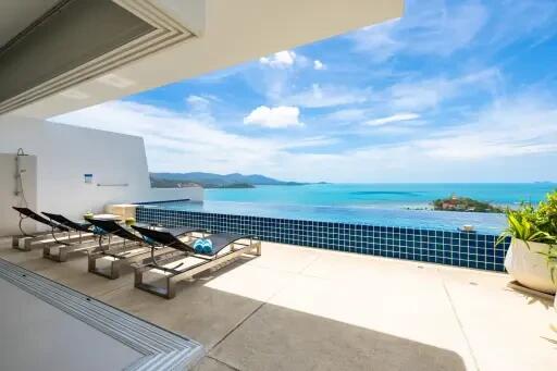 4-Bedrooms 2 Storey Villa K Sea View in Bangrak Koh Samui " RENT"