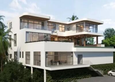 4 Bedrooms Exclusive Project Pool Villas A Sea View in BoPhut Koh Samui " Offplan"