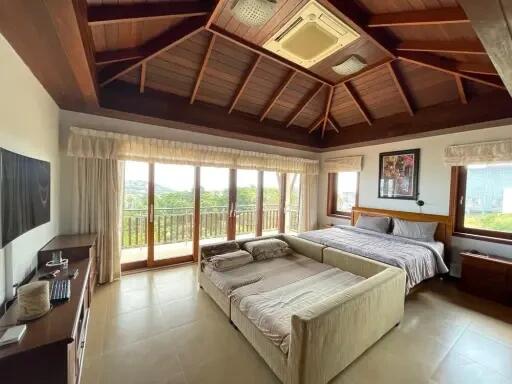 Charming 5 Bedroom Sea View Thai Villa for Rent at Plai Laem, Koh Samui "RENT"