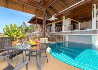 Charming 5 Bedroom Sea View Thai Villa for Rent at Plai Laem, Koh Samui "RENT"