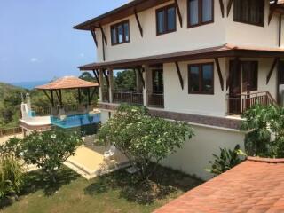 Charming 5 Bedroom Sea View Thai Villa for Rent at Plai Laem, Koh Samui "RENT"