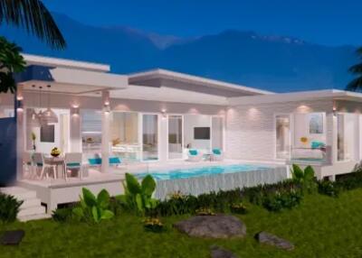 "Seaview 3-4 Bedroom Villa with Pool Deck in Plai Leam