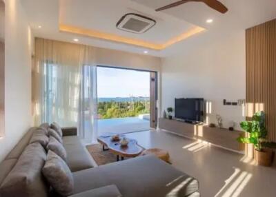 "3 Bedroom Stunning 2.5-Story Seaview Villa in Bophut, Koh Samui" "Off Plan"