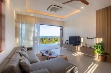 "3 Bedroom Stunning 2.5-Story Seaview Villa in Bophut, Koh Samui" "Off Plan"