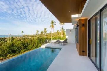 "3 Bedroom Stunning 2.5-Story Seaview Villa in Bophut, Koh Samui" "Off Plan"