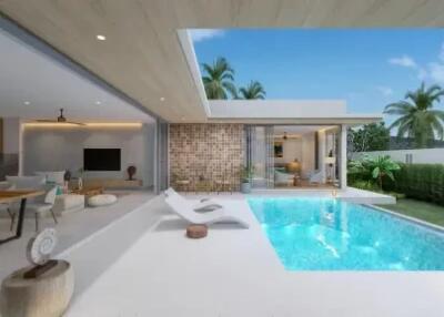 "2-Bedroom Tranquility: Luxurious Pool Villa in Bophut, Koh Samui"