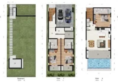 วิลล่า 3 ห้องนอนแบบ OFF PLAN วิวทะเลพร้อมสระว่ายน้ำในบ่อผุด ห่างจากชายหาด 3