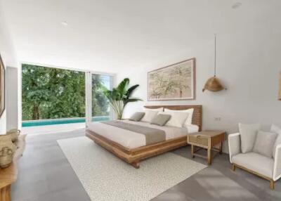 4BR Villa Seaview - 300m to Lamai beach.