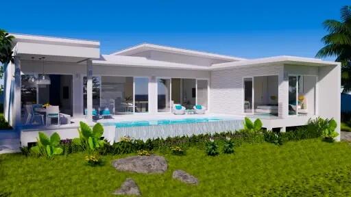 OFFPLAN!! Three Types 3-4 Bedroom Seaview Villa for Sale (Plai Leam)