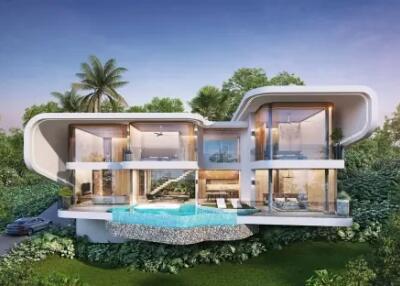 3 Bedroom Serenity Heights with Panoramic Ocean Views