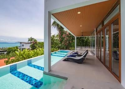 4-Bedroom Luxury Pool Villa with 180-degree ocean view