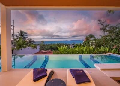 4-Bedroom Luxury Pool Villa with 180-degree ocean view