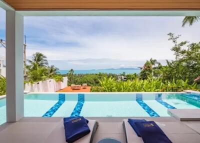 4-Bedroom Luxury Pool Villa with 180-degree ocean view