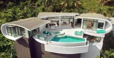 3-Bedroom Panoramic Seaview Villa at Chaweng noi