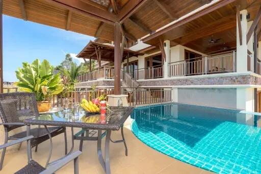 5 Bedroom Thai Style Sea View Villa at Plaileam Samui