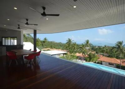 6 Bedrooms Sea View Pool Villa at Bangrak Samui