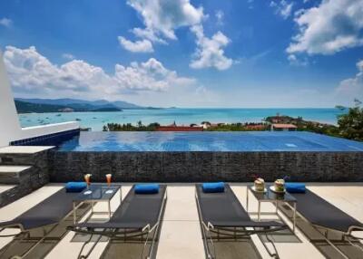 4-Bedroom with Seaview Pool at Bangrak Samui