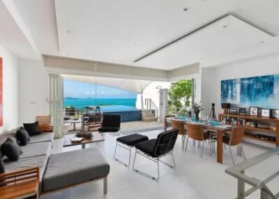 3-Bedroom Sea View Villa at Bangrak Koh Samui