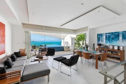 3-Bedroom Sea View Villa at Bangrak Koh Samui