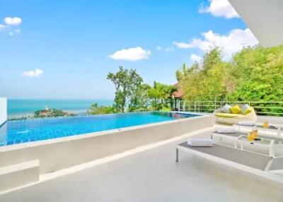 3-Bedroom Sea View Villa V at Bangrak Koh Samui