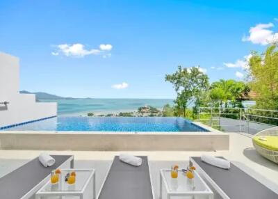 3-Bedroom Sea View Villa V at Bangrak Koh Samui