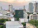 Cityscape view from a high-floor property