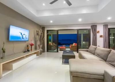 Spacious 4 Bedroom Pool villa Sea in Bophut Hillside