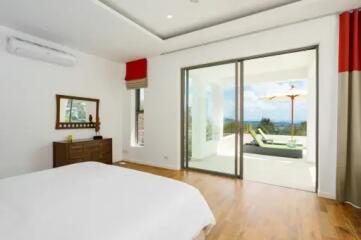 Stunning Sea view Pool Villa 4 Bedroom Bophut Hill