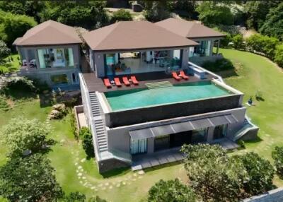 Luxurious 5-Bedroom Villa with Breathtaking Sea View For Sale in Plai Laem