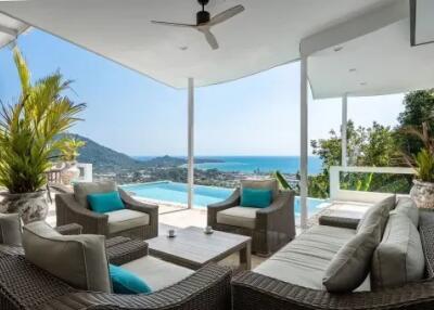 Gorgeous 4 Bedroom pool villa with stunning sea view