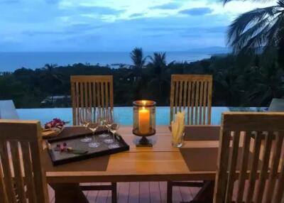 "Balinese Bliss: 2-Bedroom Villa with Breathtaking Views in Lamai"