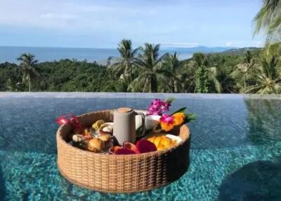 "Balinese Bliss: 2-Bedroom Villa with Breathtaking Views in Lamai"