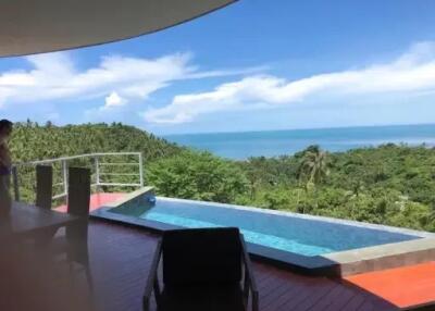 "Balinese Bliss: 2-Bedroom Villa with Breathtaking Views in Lamai"