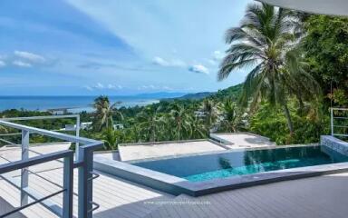 "Balinese Bliss: 2-Bedroom Villa with Breathtaking Views in Lamai"