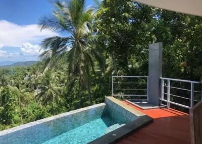 "Balinese Bliss: 2-Bedroom Villa with Breathtaking Views in Lamai"