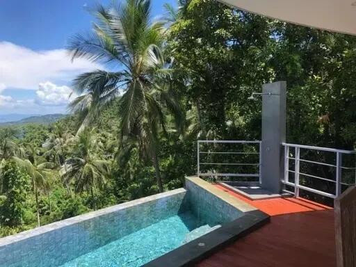 "Balinese Bliss: 2-Bedroom Villa with Breathtaking Views in Lamai"