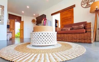 "Balinese Bliss: 2-Bedroom Villa with Breathtaking Views in Lamai"