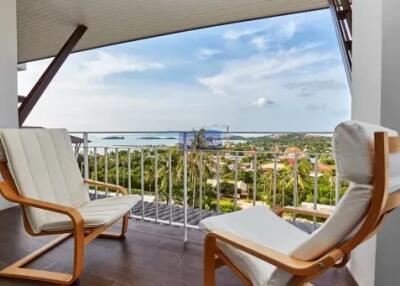 For Sale: Luxurious 2-BR Seaside Condo with Stunning Sea Views in Plaileam, Koh Samui