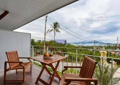 For Sale: Breathtaking 1-BR Seaside Condo with Stunning Sea Views in Plaileam, Koh Samui