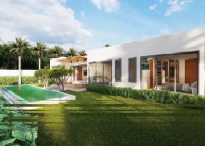 Luxury 2-Bedroom and 3-Bedroom Villas Just 2 Minutes from the Beach in Lam Set, Koh Samui "Leasehold"