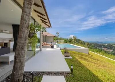 4 Bedrooms Hillside Villa in Bophut Koh Samui " Free hold"