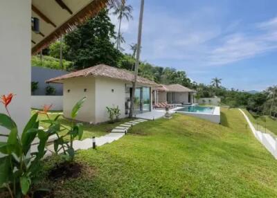 4 Bedrooms Hillside Villa in Bophut Koh Samui " Free hold"