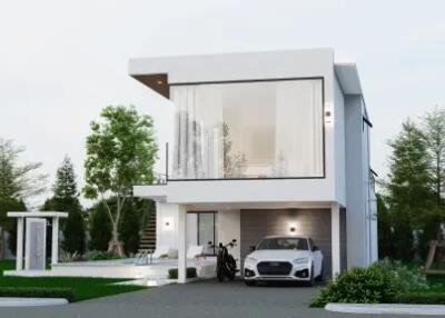 "Off-Plan 3-Bedroom Villa with Chanote Title: Build Your Dream Home in Maenam"