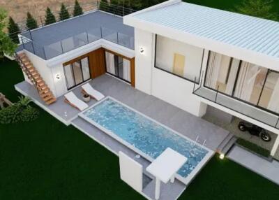 "Off-Plan 3-Bedroom Villa with Chanote Title: Build Your Dream Home in Maenam"