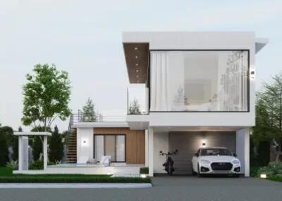 "Off-Plan 3-Bedroom Villa with Chanote Title: Build Your Dream Home in Maenam"