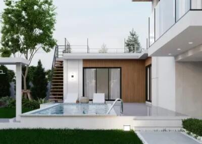 "Off-Plan 3-Bedroom Villa with Chanote Title: Build Your Dream Home in Maenam"