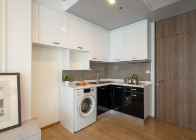 Modern kitchen with integrated appliances