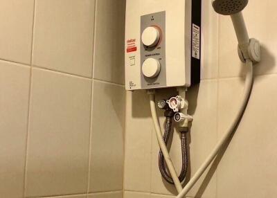 Bathroom with water heater