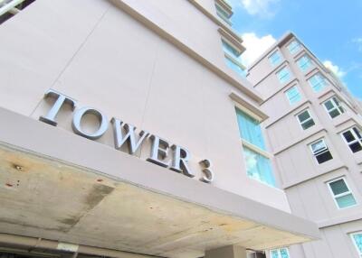 Front view of Tower 3 residential building