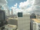 View of city buildings with A List Elite sign